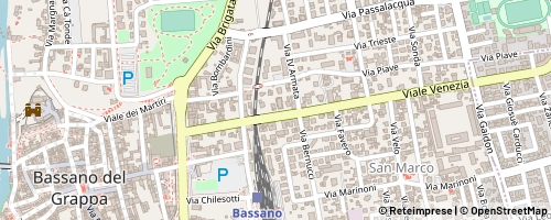 Mappa Bassano del Grappa