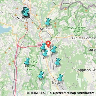 Mappa Via Milano, 21040 Vedano Olona VA, Italia (5.43529)