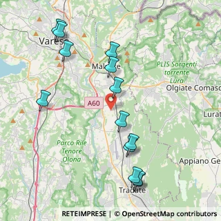 Mappa Via Milano, 21040 Vedano Olona VA, Italia (4.61692)