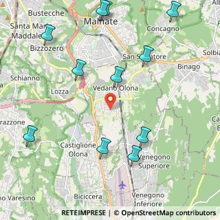 Mappa Via Milano, 21040 Vedano Olona VA, Italia (2.63273)