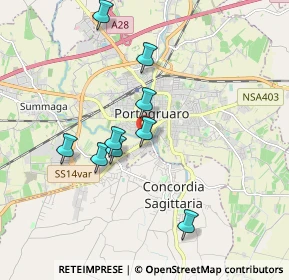 Mappa Via Francesco Baracca, 30026 Portogruaro VE, Italia (2.12182)