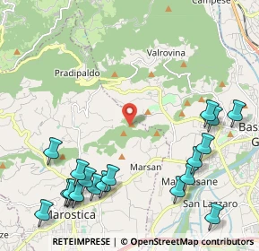 Mappa 36063 Bassano del Grappa VI, Italia (2.76895)