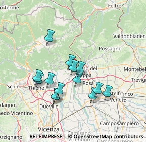 Mappa 36063 Bassano del Grappa VI, Italia (12.32143)