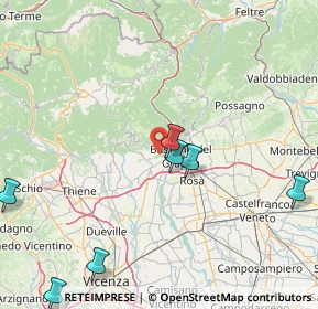 Mappa 36063 Bassano del Grappa VI, Italia (31.8925)