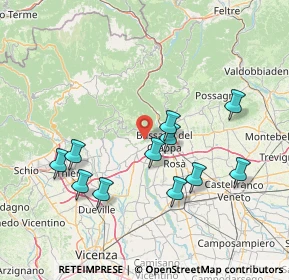 Mappa 36063 Bassano del Grappa VI, Italia (14.84909)