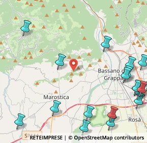 Mappa 36063 Bassano del Grappa VI, Italia (6.3625)