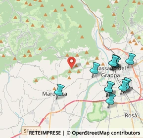 Mappa 36063 Bassano del Grappa VI, Italia (4.88154)