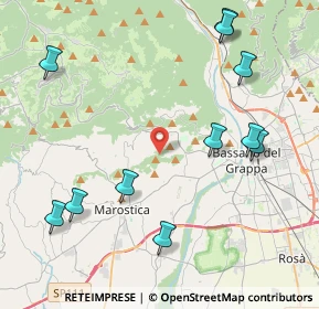 Mappa 36063 Bassano del Grappa VI, Italia (4.98727)