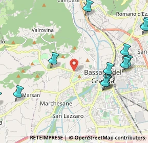 Mappa Viale Antonio Palladio, 36061 Bassano del Grappa VI, Italia (2.71154)