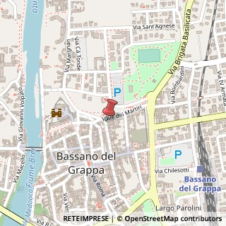 Mappa Via Giovan Battista Barbieri, 3, 36061 Bassano del Grappa, Vicenza (Veneto)