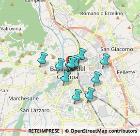 Mappa Viale dei Martiri, 36061 Bassano del Grappa VI, Italia (0.99538)