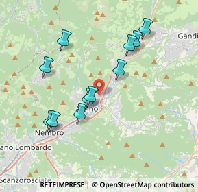 Mappa Via Patrioti, 24021 Albino BG, Italia (3.61636)