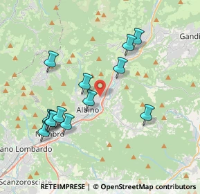 Mappa Via Patrioti, 24021 Albino BG, Italia (3.84385)
