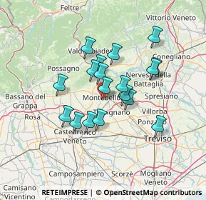 Mappa Vicolo S. Lorenzo, 31044 Montebelluna TV, Italia (10.84444)