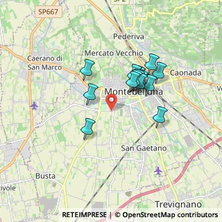 Mappa Vicolo S. Lorenzo, 31044 Montebelluna TV, Italia (1.37533)