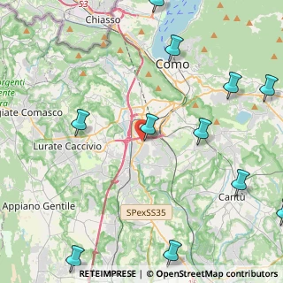 Mappa SS DEI GIOVI ANG. VIA LEOPARDI, 22070 Grandate CO, Italia (6.09818)