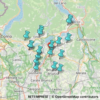 Mappa Via XXV Aprile, 23845 Costa Masnaga LC, Italia (6.42167)