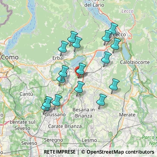 Mappa Via XXV Aprile, 23845 Costa Masnaga LC, Italia (7.05)