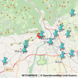 Mappa Via Canove, 36061 Bassano del Grappa VI, Italia (5.30333)