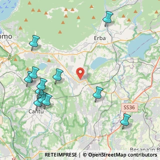Mappa Via Don L. Galbusera, 22040 Alzate Brianza CO, Italia (5.0925)