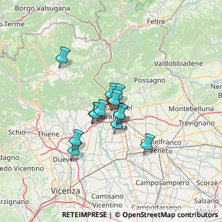 Mappa Via G. Volpato, 36061 Bassano del Grappa VI, Italia (8.83077)