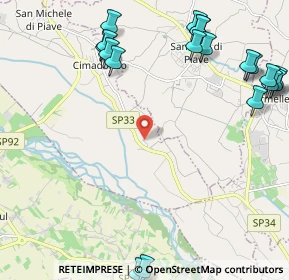 Mappa Via Venel, 31010 Cimadolmo TV, Italia (3.013)