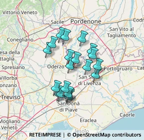 Mappa Via Vivan Gino, 31045 Motta di Livenza TV, Italia (10.3775)