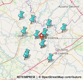 Mappa Via Vivan Gino, 31045 Motta di Livenza TV, Italia (5.91)