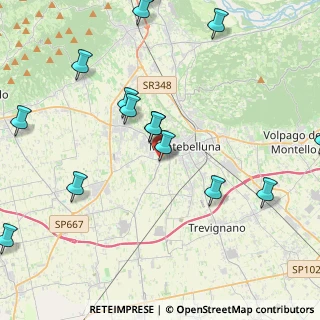 Mappa Via Cà Mora, 31044 Montebelluna TV, Italia (5.13933)
