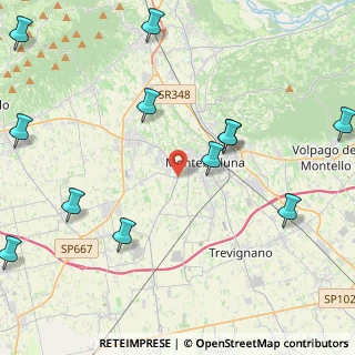 Mappa Via Cà Mora, 31044 Montebelluna TV, Italia (5.59667)