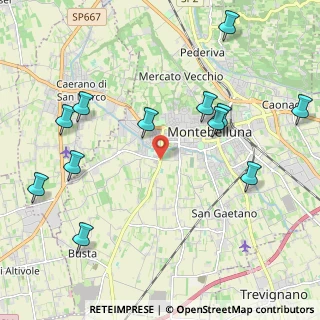 Mappa Via Cà Mora, 31044 Montebelluna TV, Italia (2.46667)