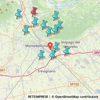 Mappa Via Fermi, 31044 Montebelluna TV, Italia (3.75538)