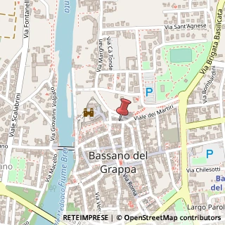 Mappa Vicolo Lazzaro Bonamigo, 13, 36061 Bassano del Grappa, Vicenza (Veneto)