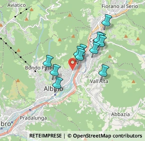 Mappa Via Monsignor Signori, 24021 Albino BG, Italia (1.36917)