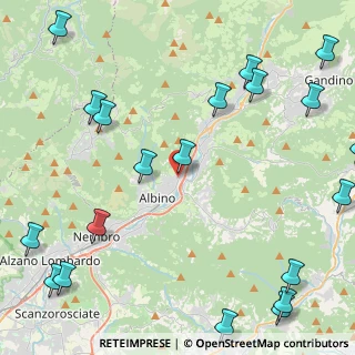 Mappa Via Monsignor Signori, 24021 Albino BG, Italia (6.42)