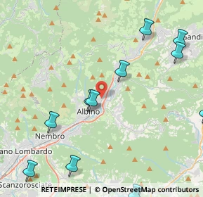 Mappa Via Monsignor Signori, 24021 Albino BG, Italia (5.64333)