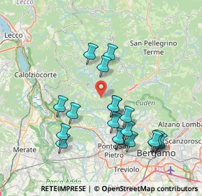 Mappa Via Roma, 24030 Roncola BG, Italia (7.66421)