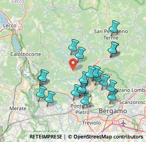 Mappa Via Roma, 24030 Roncola BG, Italia (6.9235)