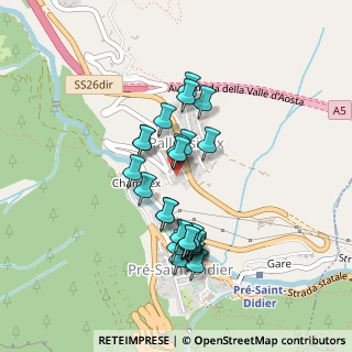 Mappa SS 26 dir della Valle d'Aosta, 11010 Pré-Saint-Didier AO, Italia (0.4)