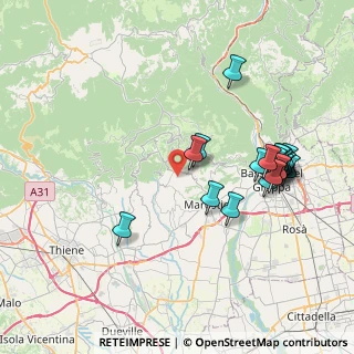 Mappa Via Boli, 36063 Marostica VI, Italia (8.093)