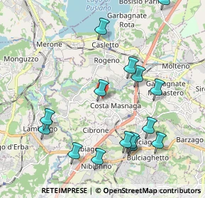 Mappa Via Giuseppe Di Vittorio, 23845 Costa Masnaga LC, Italia (2.238)