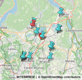 Mappa Via Giuseppe Di Vittorio, 23845 Costa Masnaga LC, Italia (7.30067)