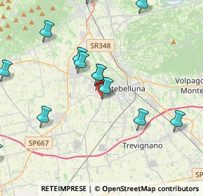 Mappa Borgo Castellana, 31044 Montebelluna TV, Italia (5.12533)