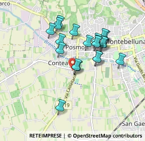 Mappa Borgo Castellana, 31044 Montebelluna TV, Italia (0.7985)