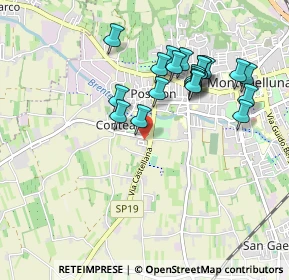 Mappa Borgo Castellana, 31044 Montebelluna TV, Italia (0.8835)