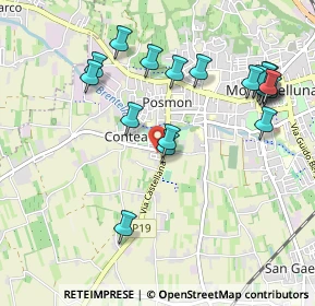 Mappa Borgo Castellana, 31044 Montebelluna TV, Italia (1.0875)