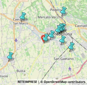 Mappa Borgo Castellana, 31044 Montebelluna TV, Italia (1.82364)