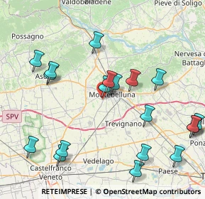 Mappa Borgo Castellana, 31044 Montebelluna TV, Italia (9.6765)