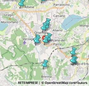 Mappa Via Don Guanella, 22040 Alzate Brianza CO, Italia (1.80846)