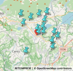 Mappa Via Don Guanella, 22040 Alzate Brianza CO, Italia (3.18267)